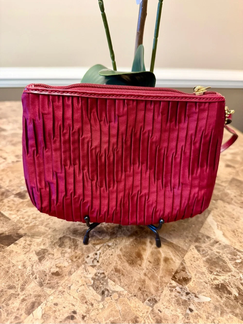 Coach Ashley Gathered Satin Medium Wristlet - Picture 6 of 12